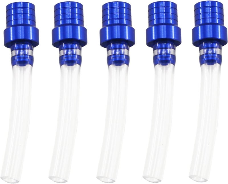 PRO BAT 5 Pack Motorcycle Fuel Tank Air Vent Gas Cap Oil Vent Breather Hose Tube for Dirt Bike Pit Bike ATV All Factory CRF XR CR All Quads All Off-road Motorcycle, Blue - Image 1
